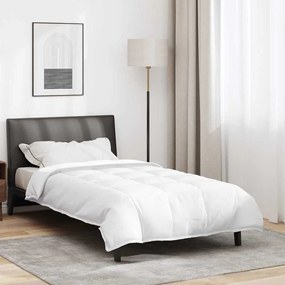 vidaXL Colchas &amp; Duvets Branco 135 x 200 cm Penugem