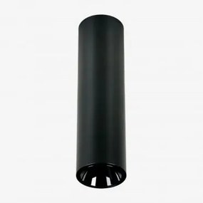 Aplique De Teto Led De Superfície Redondo Ø4 Cm Para Exterior Em Alumínio Luisiana Preto & Branco 3000k & 3 W & 38º - Sklum
