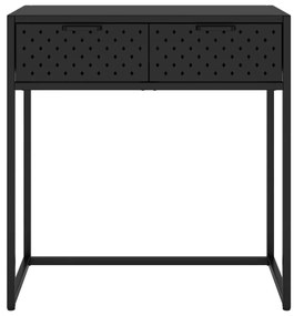 Mesa consola 72x35x75 cm aço preto