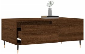 Mesa de centro 90x50x36,5cm derivados madeira carvalho castanho