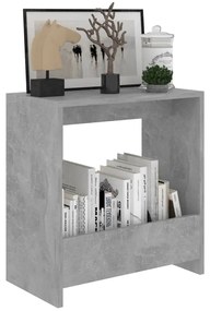 Mesa de apoio 50x26x50 cm derivados de madeira cinzento cimento
