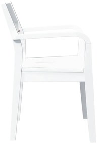 Cadeiras de jantar 2 pcs madeira de seringueira maciça branco