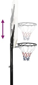 Tabela de basquetebol 258-363 cm polietileno branco