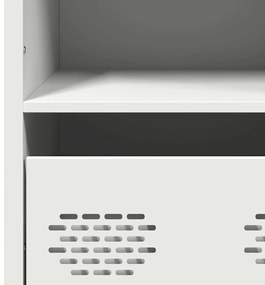 Móvel alto 68x39x103,5 cm aço branco