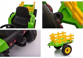 Trator infantil elétrico 12v Rosa