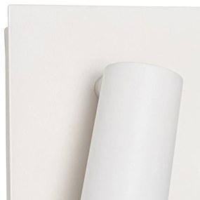 Candeeiro de parede exterior branco incl. Sensor de movimento LED de 2 luzes - Simon Moderno