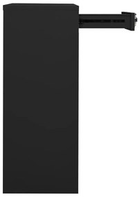 Armário de escritório 90x40x102 cm aço antracite