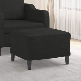 vidaXL Apoio de pés 60x50x41 cm tecido preto