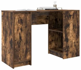 Secretária 120x42x76cm derivados de madeira cor carvalho fumado