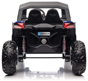 Carro elétrico para Crianças 24V 2 Lugares 4x4 Buggy UTV-MX 2000N Rodas de EVA, Assento de couro Azul