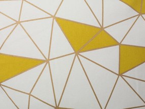 Conjunto de 2 almofadas com padrão geométrico amarelo 45 x 45 cm CLARKIA Beliani