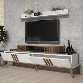 Conjunto de Mobiliário de Sala Eylül – Branco – Diversas Medidas