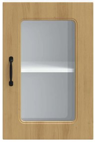 Armário de parede cozinha porta vidro Kalmar carvalho artesanal