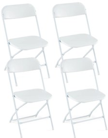 Cadeira dobrável para pátio, cadeira de jantar para áreas externas em HDPE para todas as condições climáticas com apoio de braço - marrom