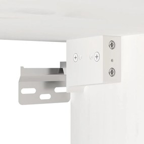 Armários de parede 2 pcs 100x30x35 cm pinho maciço branco