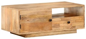 Mesa de centro 90x50x35 cm madeira de mangueira maciça