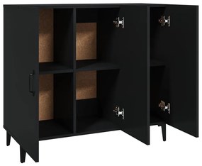 Aparador 90x34x80 cm derivados de madeira preto