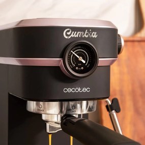 Máquina de café Express Cafelizzia 890 Rose Pro Espressos e cappuccino, 1350 W, sistema Thermoblock, 20 bares, modo automático para 1-2 cafés, vaporiz