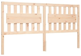 Estrutura de cama Super King Size com cabeceira madeira maciça