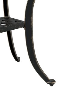 Mesa de jardim 53x53x53 cm alumínio fundido bronze