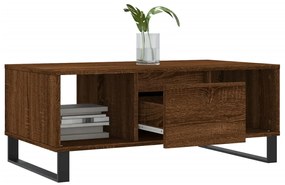Mesa de centro 90x50x36,5cm derivados madeira carvalho castanho