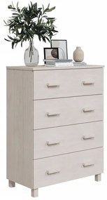 Aparador HAMAR 79x40x103,5 cm pinho maciço branco