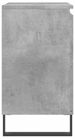 Armário casa de banho 58x33x60 cm deriv. madeira cinza cimento
