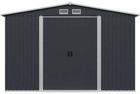 Abrigo de jardim 257x205x178 cm aço antracite