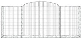 Cestos gabião arqueados 9pcs 300x50x120/140cm ferro galvanizado