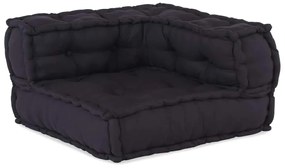 Pufe modular 70x70x54 cm tecido antracite