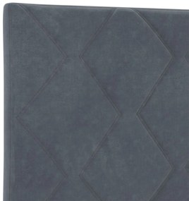 Cama vidaXL Cinza Escuro 120x190 cm Veludo