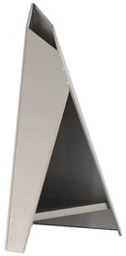 Fogueira Pirâmide Preta 58x36x100 cm Aço