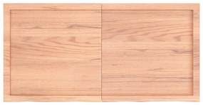 Bancada p/ WC 120x60x(2-4) cm madeira maciça tratada castanho