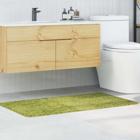 Tapete de Banho Retangular Verde 70x120 cm Polipropileno Antiderrapante