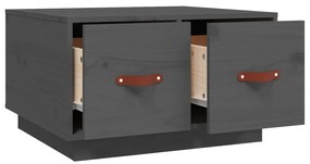 Mesa de centro 60x53x35 cm pinho maciço cinza
