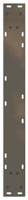 Pés para mesa de jantar 2 peças aço natural 70x(72-73,3) cm aço