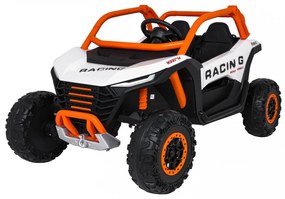 Carro elétrico para Crianças 4X4 2 Lugares 24V RACING Road 2000, Pneus	Espuma EVA, Assento couro ecológico Branco