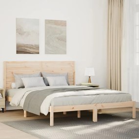 Cama extra longa sem colchão 140x220 cm madeira maciça