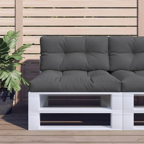 Almofadão para sofá de paletes 80x40x12 cm tecido antracite
