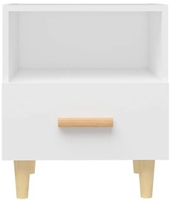 Mesas de cabeceira 2 pcs 40x35x47 cm branco