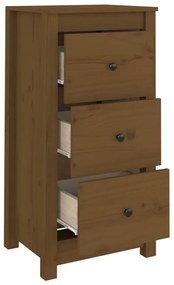 Aparadores 2 pcs 40x35x80 cm pinho maciço castanho mel