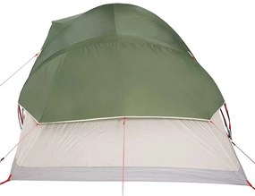 Tenda familiar em cúpula para 9 pessoas impermeável verde