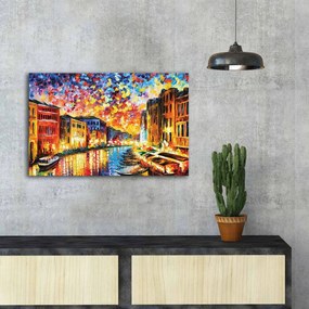 Pintura Decorativa em Tela FAMOUSART-081 – Multicolor – 45 x 70 cm
