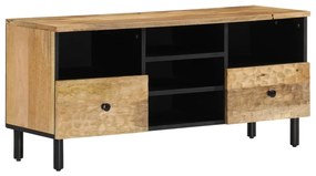 Móvel de TV 100x33x46 cm madeira de mangueira maciça