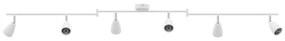 Spotlight de Teto 6 Vias Ajustável Branco GU10
