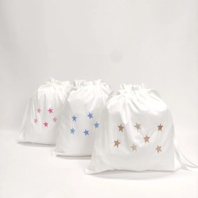Saco Bebé Algodão Estrelas Personalizável