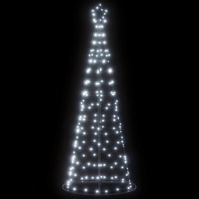 vidaXL LED Árvore de Natal 200 LEDs Branco Frio 182 cm