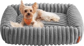 Cama ortopédica para cães de tamanho médio 71 x 55 x 18 cm cinzento