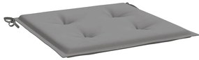 Almofadões p/ cadeiras jardim 4pcs 40x40x4 cm oxford cinza