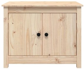 Mesa de centro 71x49x55 cm madeira de pinho maciça